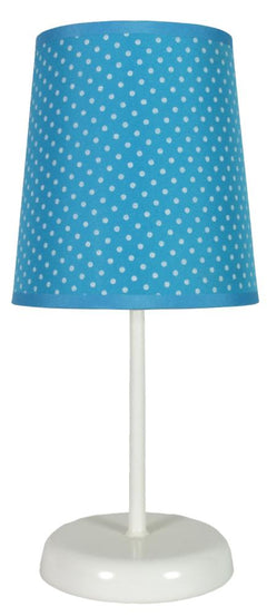 Lampe à poser Gala bleue, tissu (réf. 41-98293)