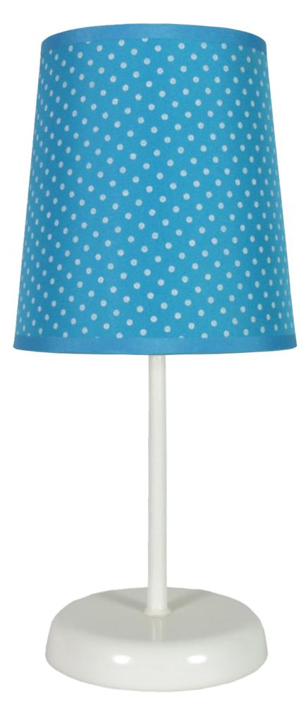 Lampe à poser Gala bleue, tissu (réf. 41-98293)
