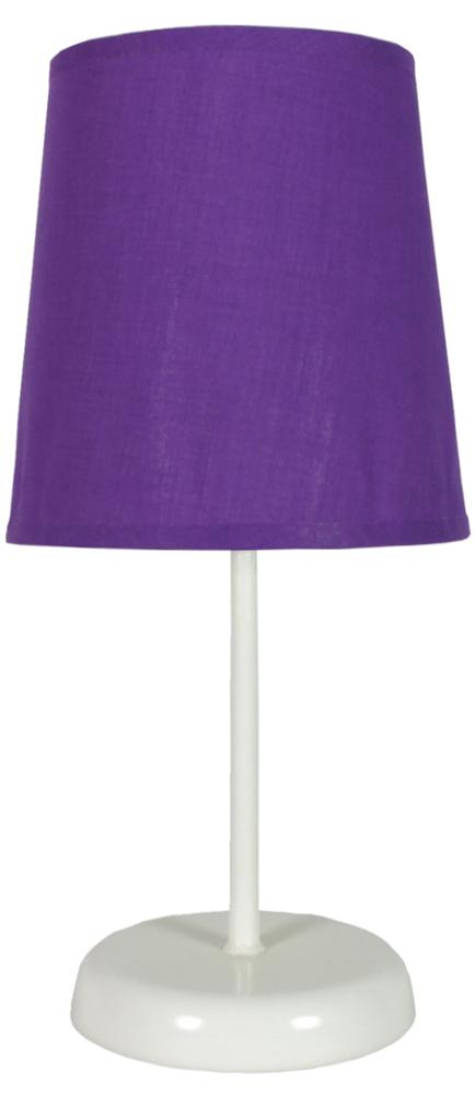 Lampe à poser Gala violette, tissu