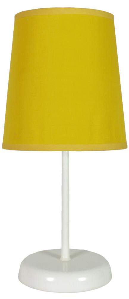 Lampe à poser Gala jaune, tissu