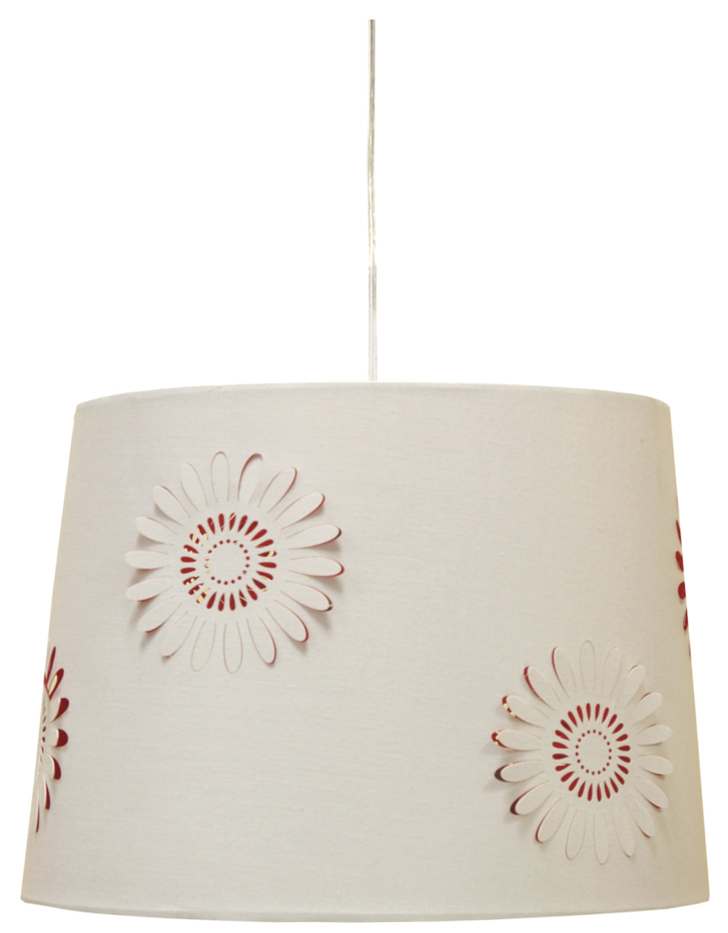 Suspension Rozone blanche, tissu