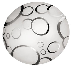 Plafonnier Doka 2 lumières, verre