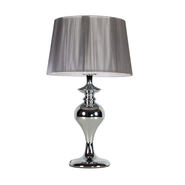 Lampe à poser Gillenia argentée