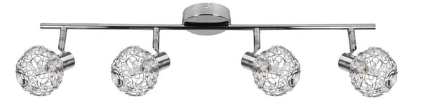 Plafonnier Collar 4 lumières chromé