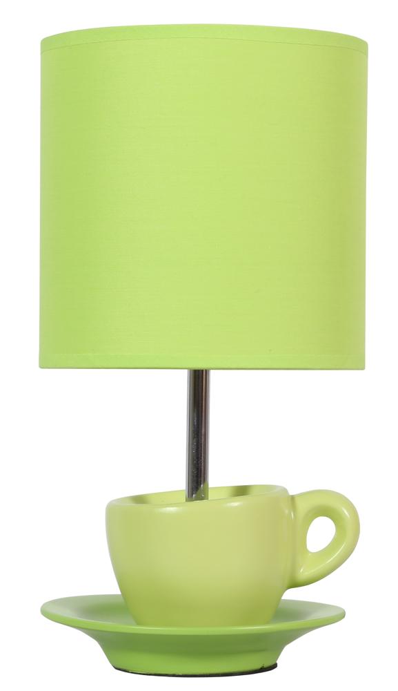Lampe à poser Cynka pistache, tissu