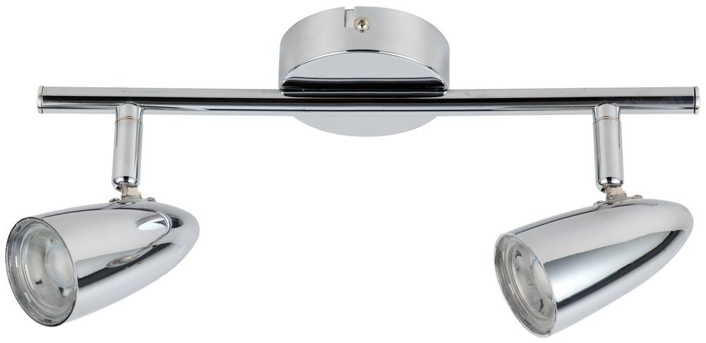 Plafonnier LED Liberty 2 lumières chromé