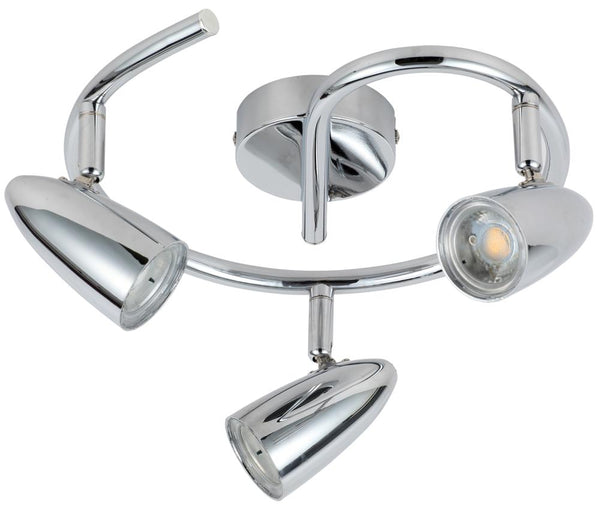 Plafonnier LED Liberty 3 lumières chromé