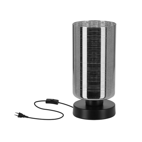 Lampe à poser Cox chromée, verre