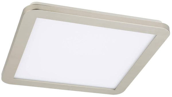 Plafonnier LED Nexit nickel satiné, L 40 cm