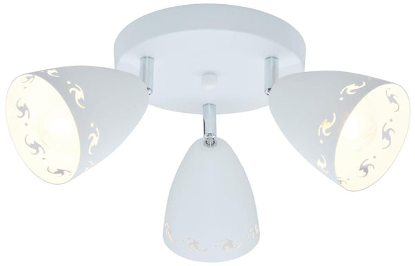 Plafonnier Coty 3 lumières blanc mat