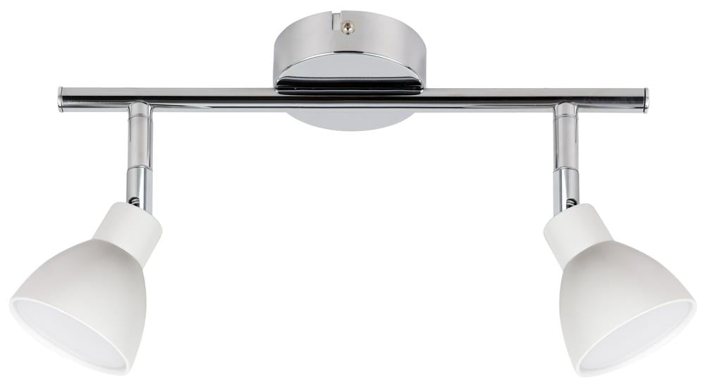 Plafonnier LED Roy 2 lumières chromé