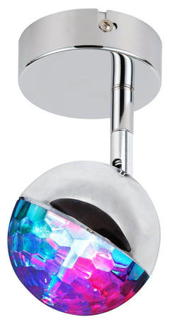 Applique murale LED Party RGB chromée