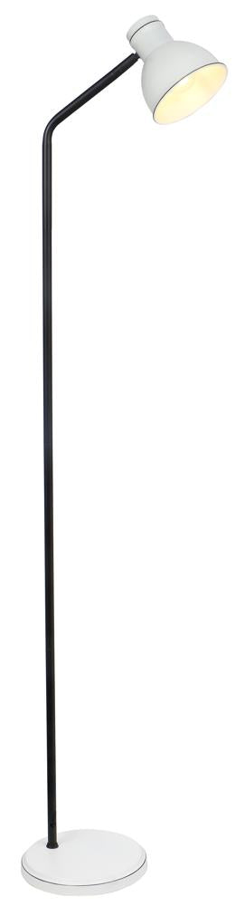 Lampadaire Zumba blanc et noir, L 35 cm