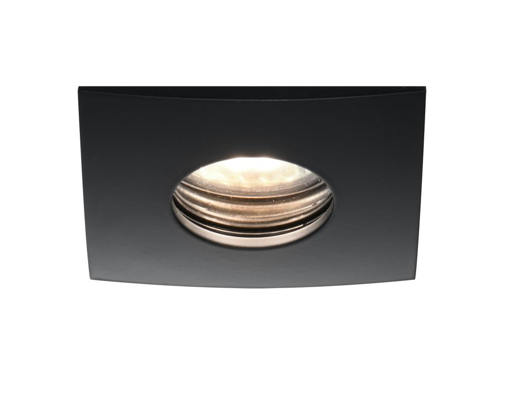 Spot encastrable SH-13 étanche carré noir mat, verre
