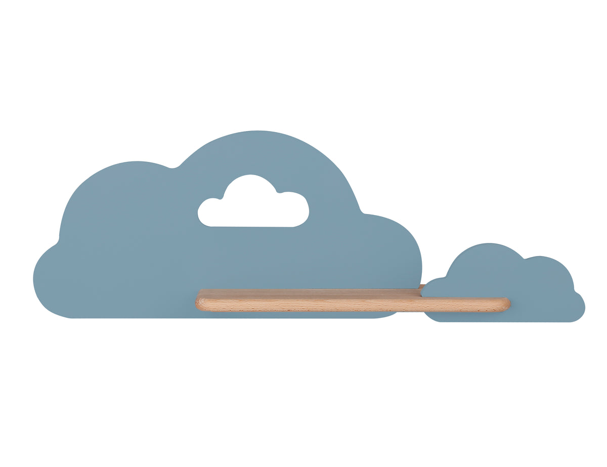 Applique murale LED Cloud pour chambre d'enfant, bois