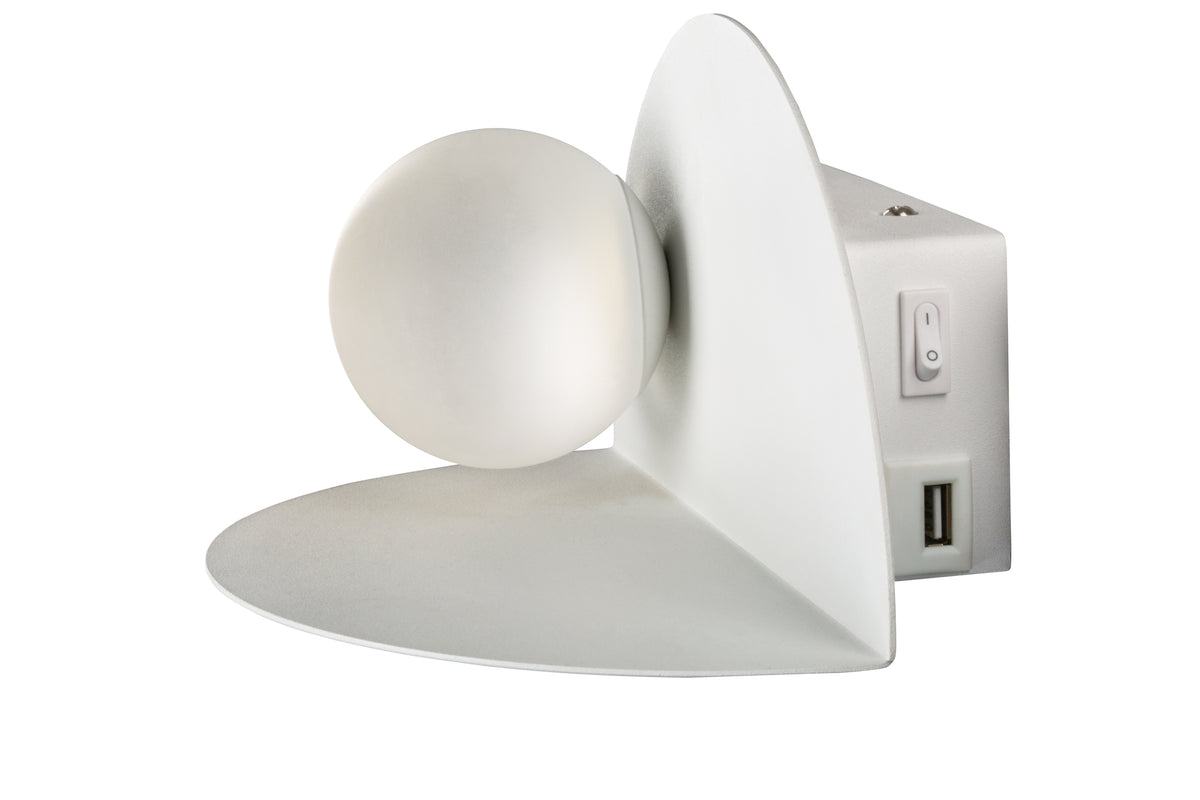 Applique murale LED Zenit blanche