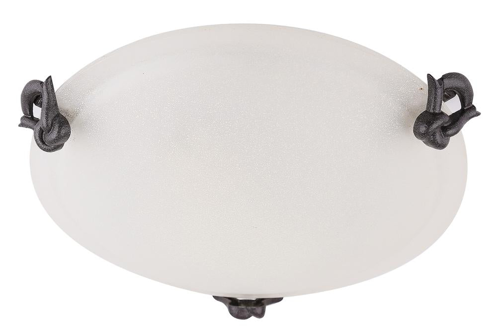 Plafonnier Eva 30 laiton vieilli, verre