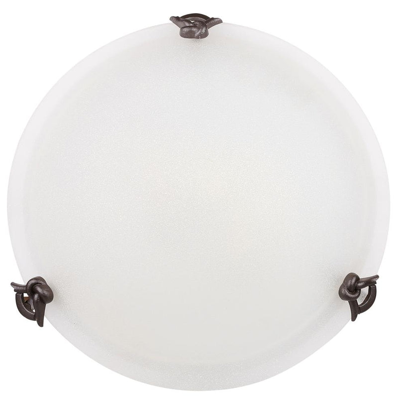 Plafonnier Eva 40 laiton vieilli, verre