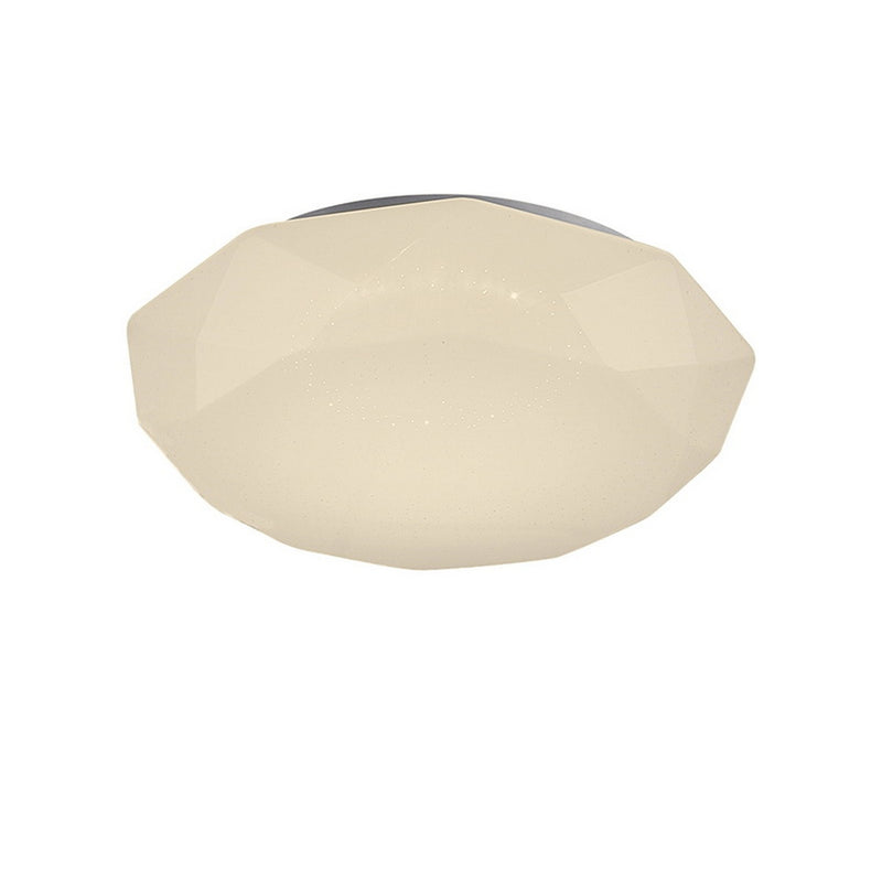 Plafonnier LED Diamante II blanc, Ø 41 cm, 3000 K