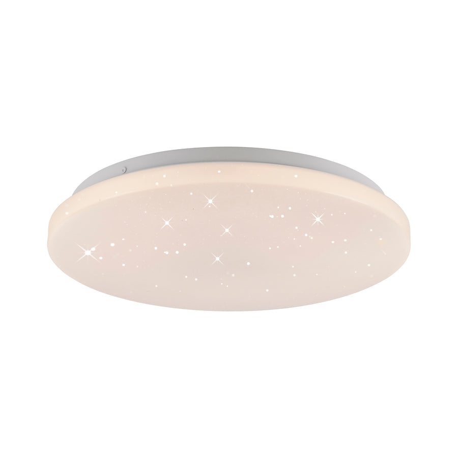 Plafonnier Uranus blanc, L 34 cm