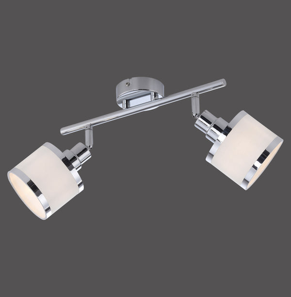 Plafonnier Accor 2 lumières chromé