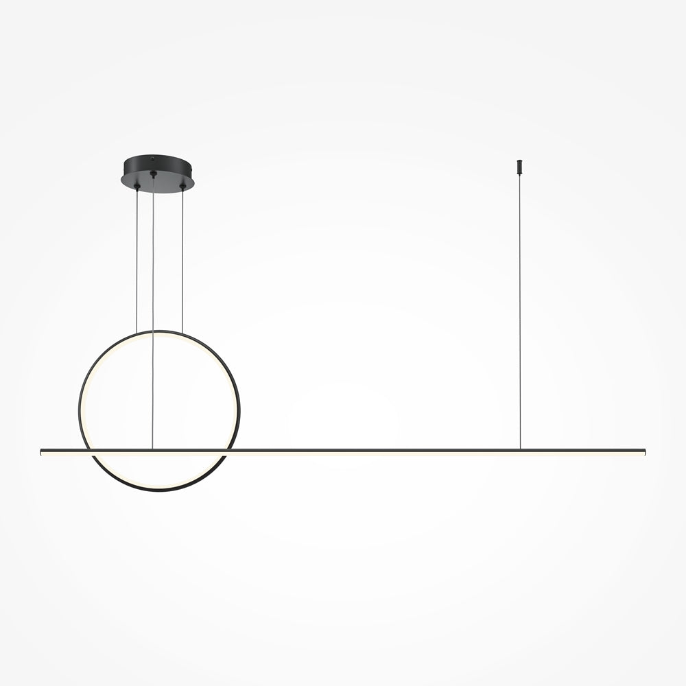 Halo Suspension luminaire noir