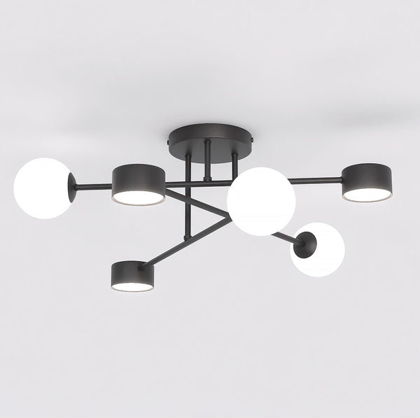 Plafonnier Holon 6 lumières noir