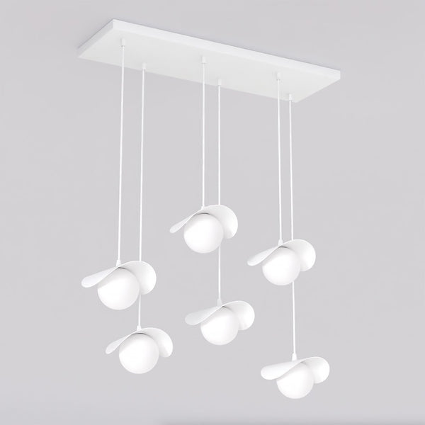 Suspension Ritual 6 lumières blanche