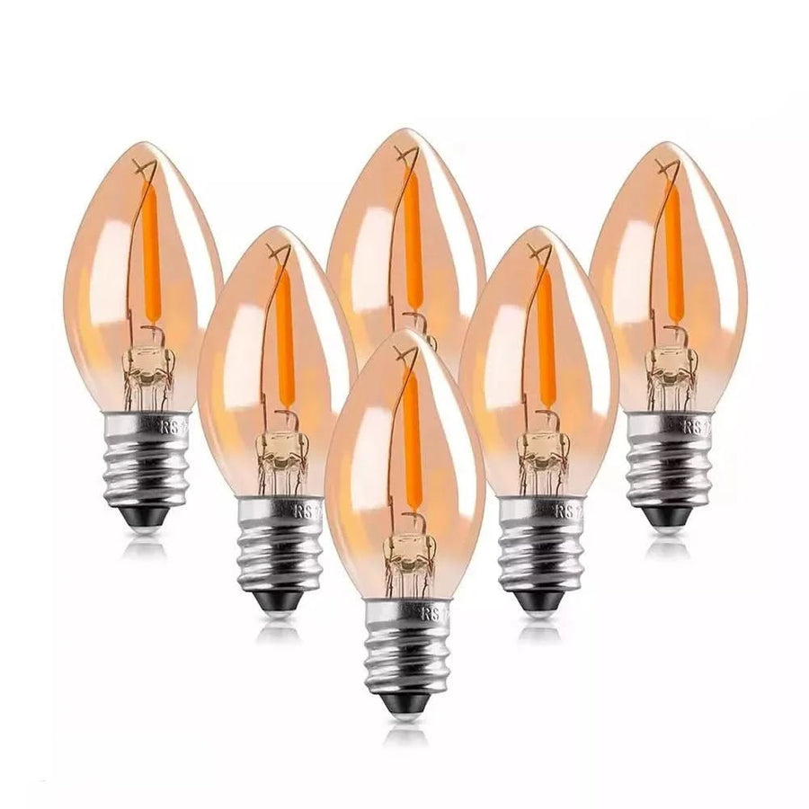 6 Ampoules E14 Bougie | Douceur Ambrée - Designix Ampoules LED Blanc Chaud 2200K