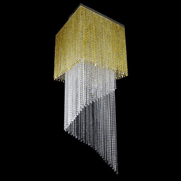 Suspension spirale en cristal