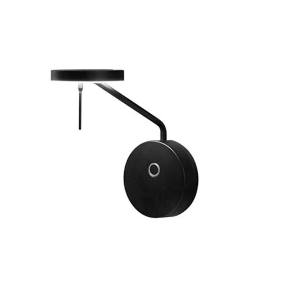 Applique murale LED Invisible 2 700 en aluminium, noir, Ø 12 cm