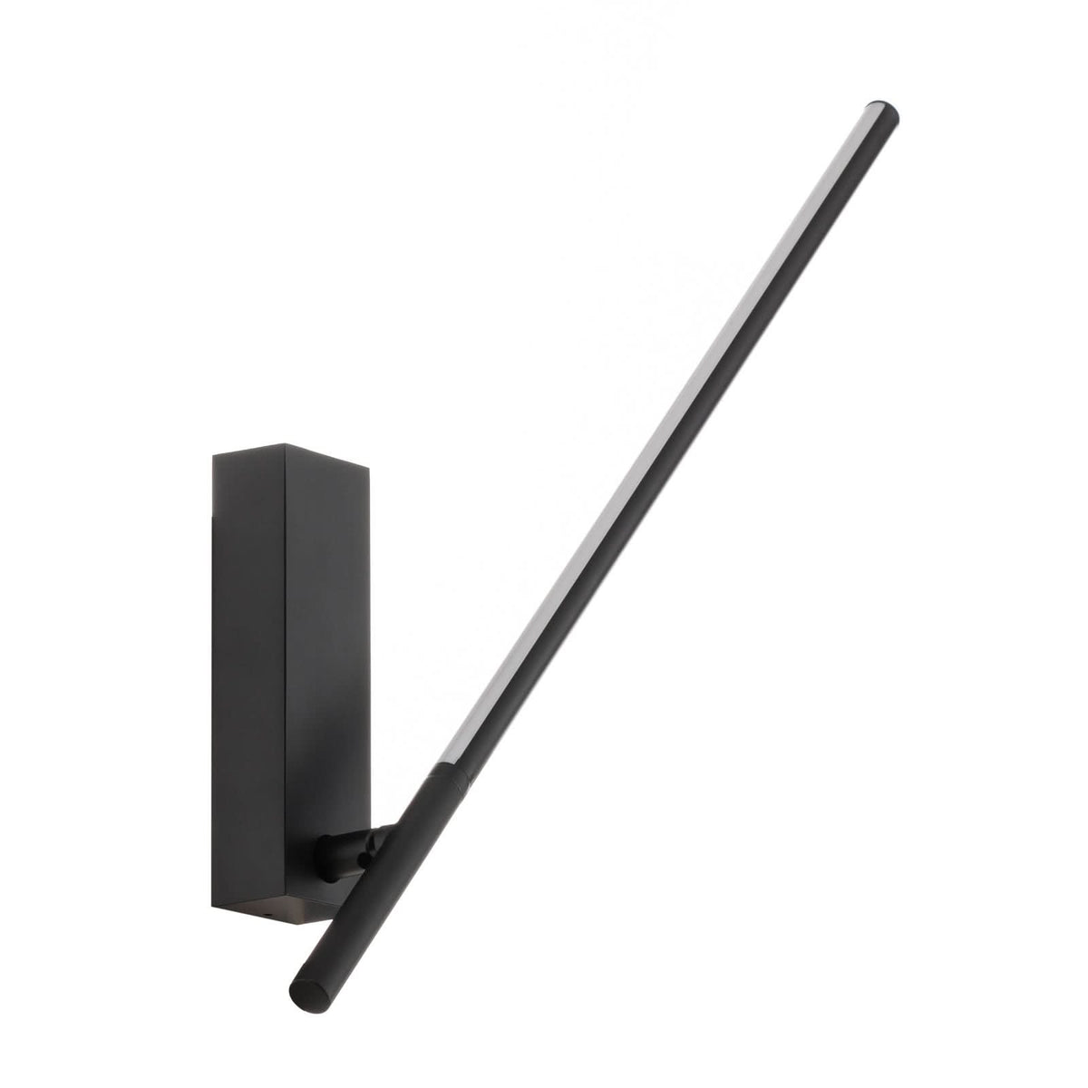 Applique murale LED Tubs en aluminium, noir, Ø 1,6 cm