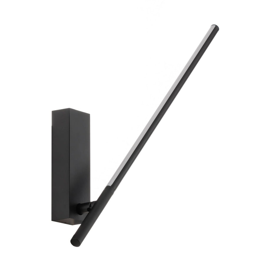 Applique murale LED Tubs en aluminium, noir, Ø 1,6 cm