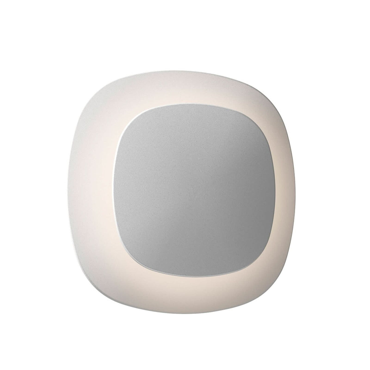 Applique murale LED Luthien en aluminium, blanc mat et transparent, hauteur 27 cm