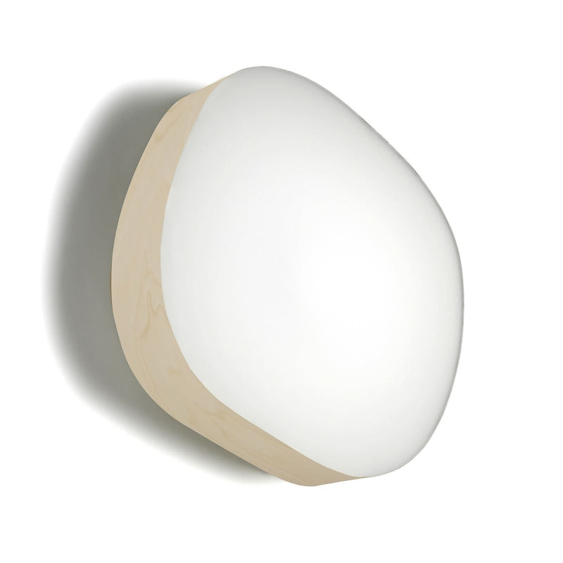 Applique murale LED Guijarro Large en métal, ivoire et blanc, hauteur 41 cm