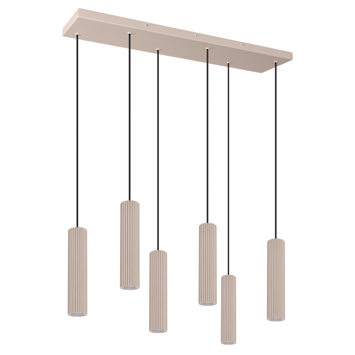 Lampe suspendue IVAR 6L LED 3000K Taupe