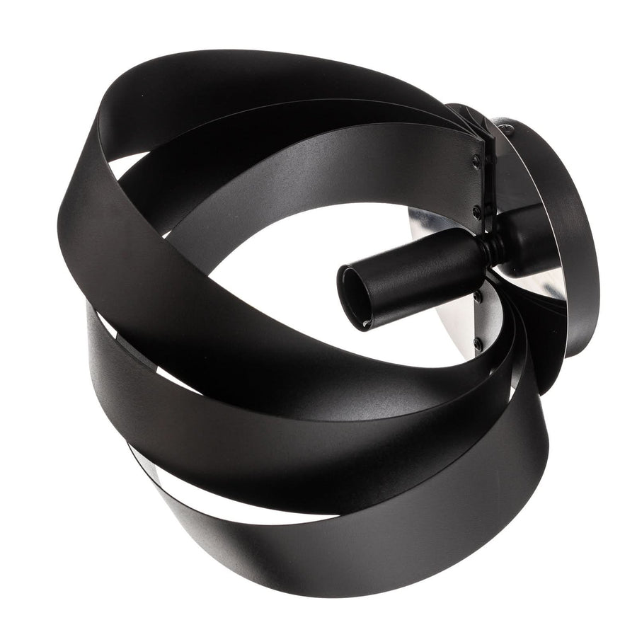 Applique murale Vento en métal, noir, hauteur 14 cm