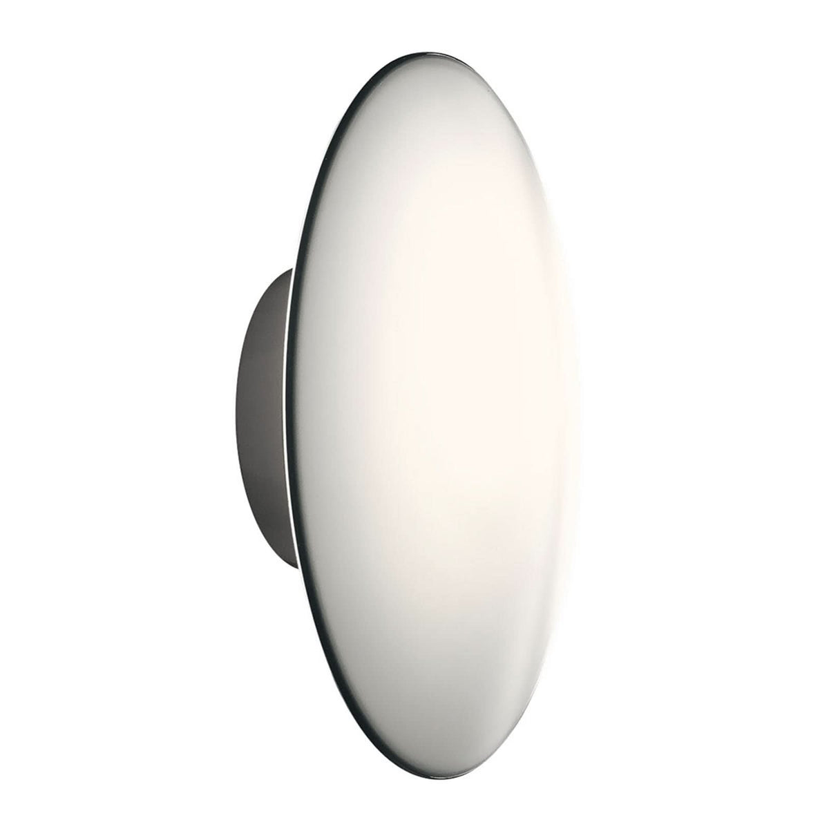Applique murale LED AJ Eklipta en verre, blanc, Ø 22 cm