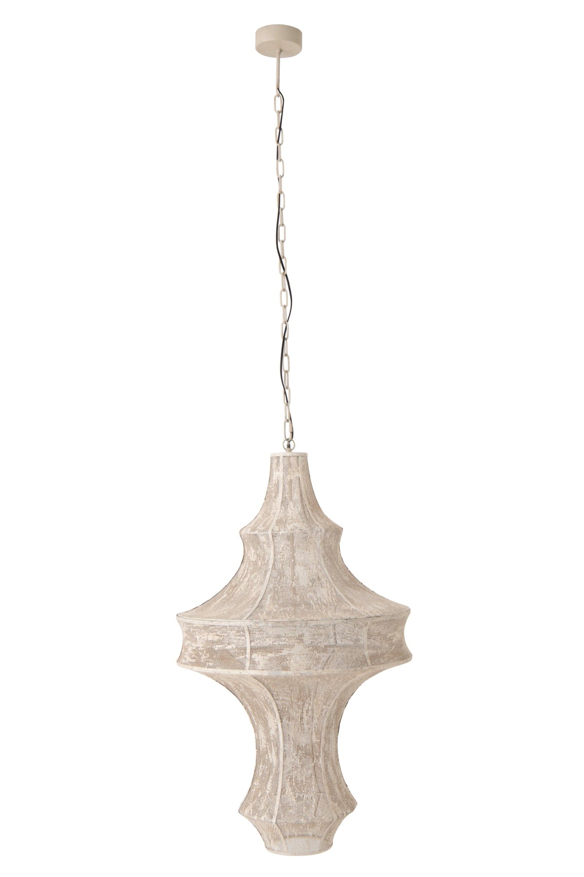 Suspension Oumi en fer blanc