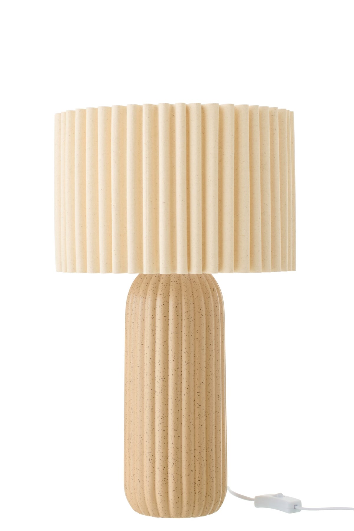 Lampe à poser Ruth en céramique camel, petit modèle