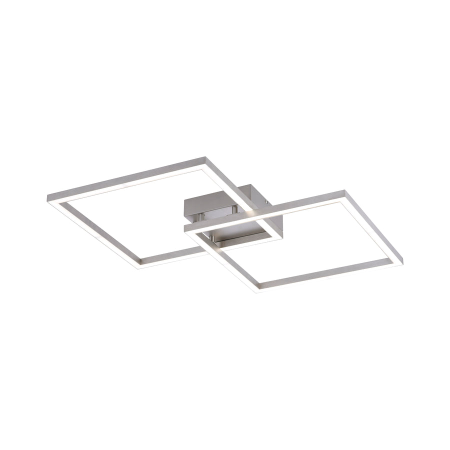 Plafonnier Lolasmart-Maxi acier, L 63 cm
