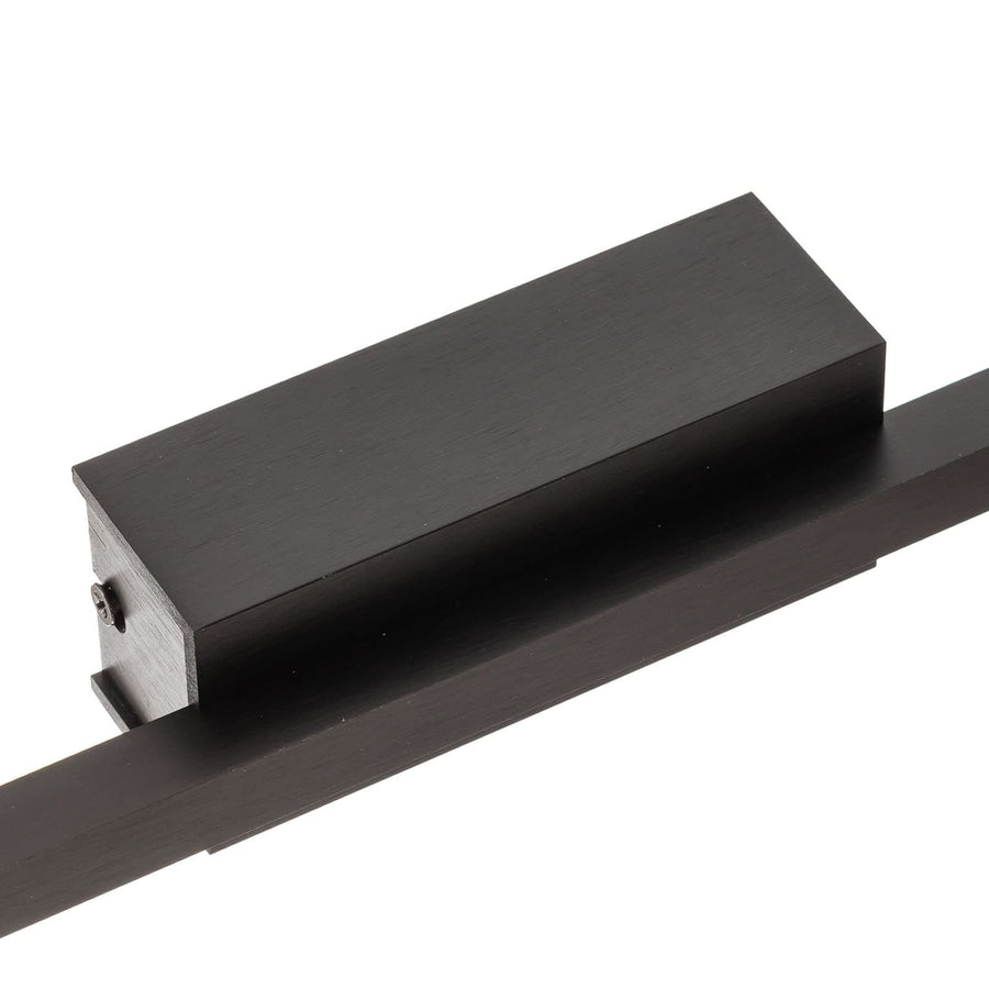 Applique murale LED Tolu en laiton, noir et chrome, hauteur 5 cm