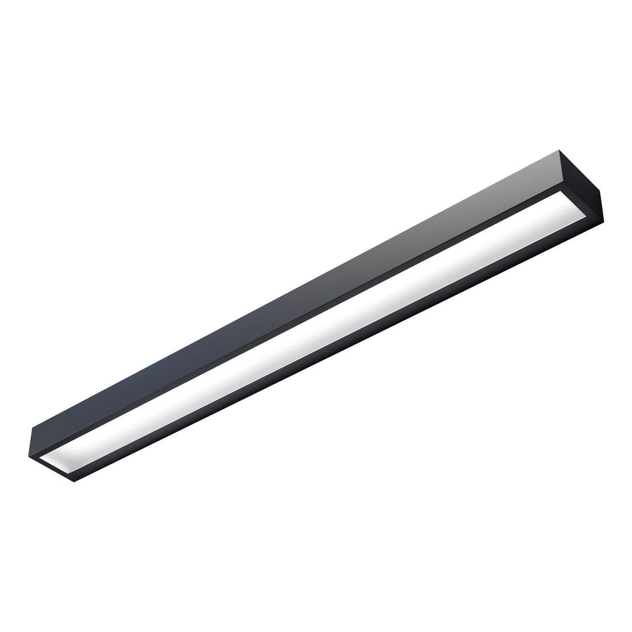 Applique murale LED Mera en acier, noir et blanc, hauteur 4,5 cm, 3000 K, 24 W