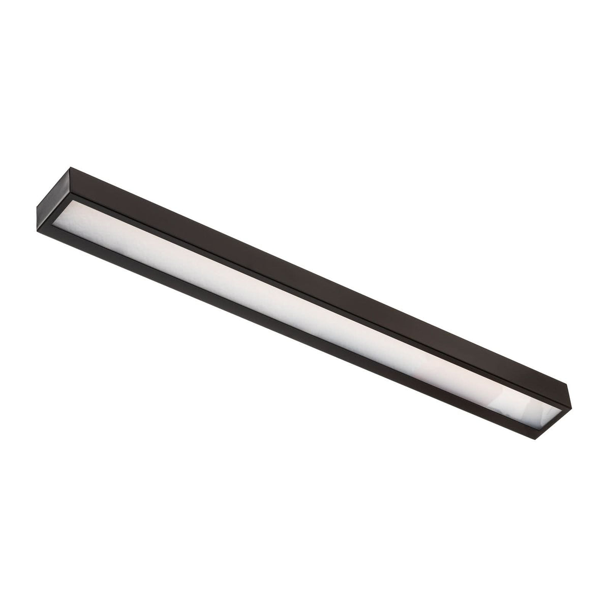 Applique murale LED Mera en acier, noir et blanc, hauteur 4,5 cm, 3000 K, 24 W