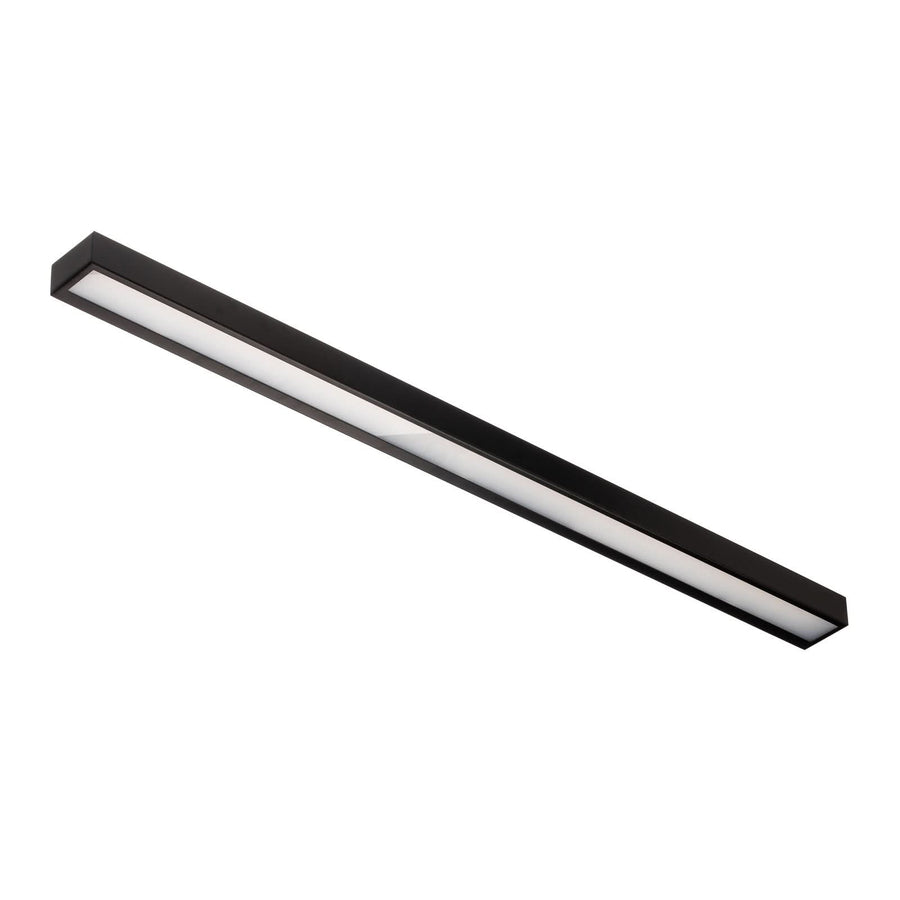 Applique murale LED Mera en acier, noir et blanc, hauteur 4,5 cm, 3000 K, 28 W