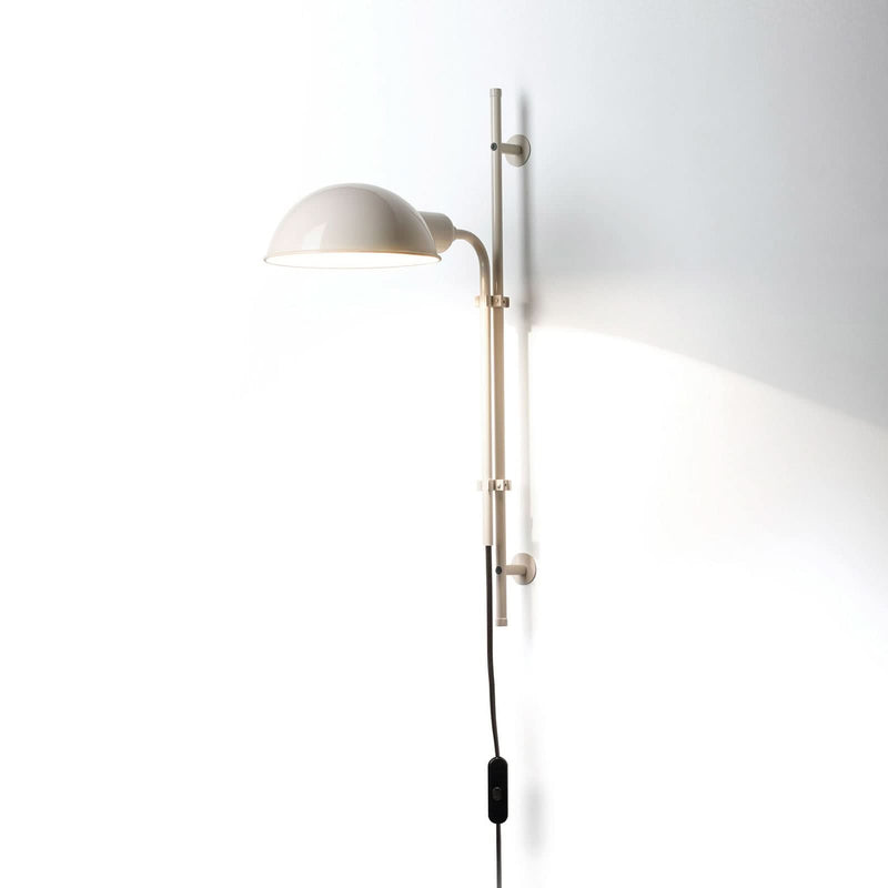 Applique murale Funiculí A en aluminium, blanc, hauteur 49,2 cm