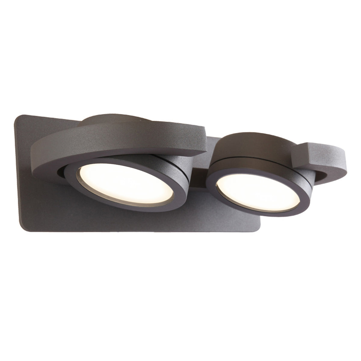 Applique extérieure Iguazu 2 lumières, verre, IP54