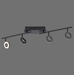Plafonnier LED | Sileda Noir L 94 cm