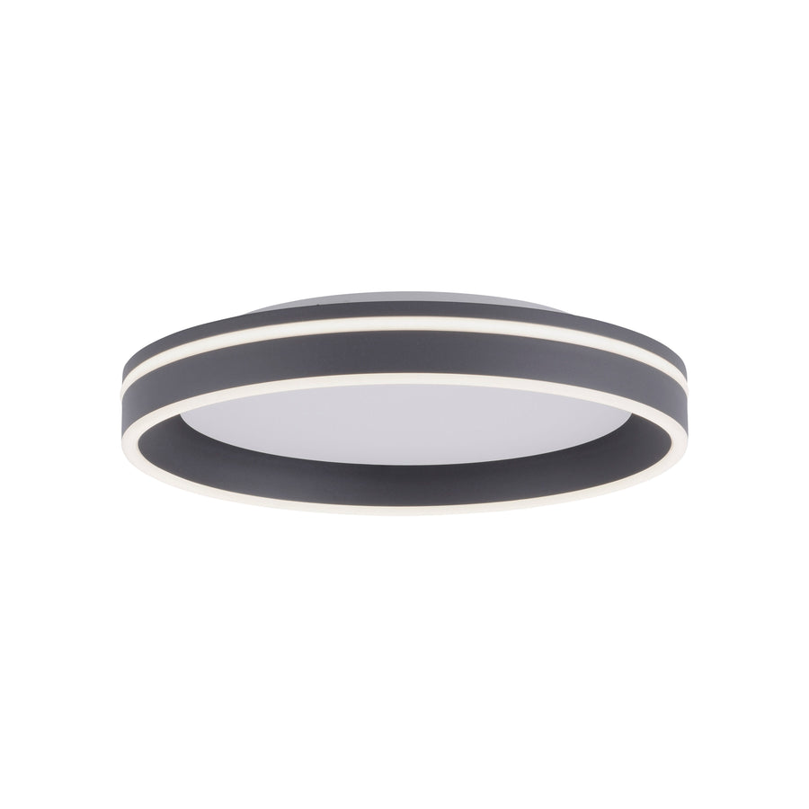 Plafonnier Q-Vito anthracite, L 40 cm