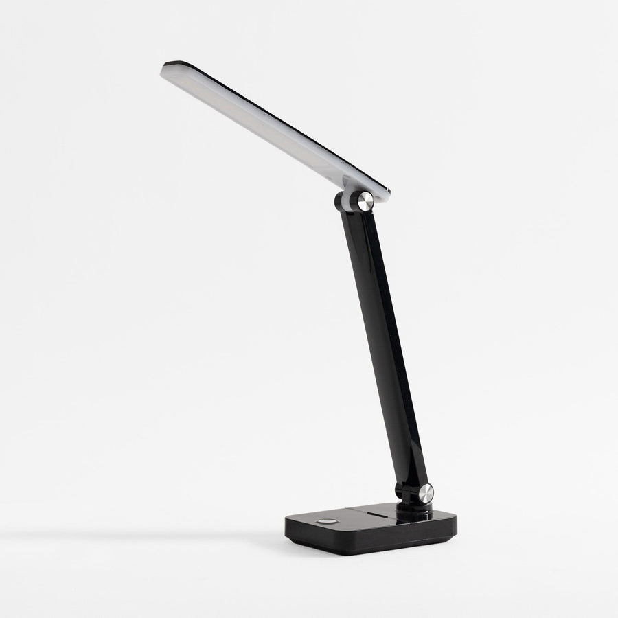 Lampe de bureau noire, L 10 cm
